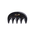 thumbnail image 1 of Peine de pelo de dientes anchos Breezelike – Mini peine de bolsillo no estático para masaje – Peine de cuerno de búfalo negro natural, 1 of 4