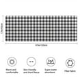 thumbnail image 3 of Black White Gingham Checkered Pattern Bathroom Rugs Mat,Non Slip Microfiber Bathroom Rug,Rubber Backing,Soft Bathroom Mats for Bathroom Floor,Tub and Shower,47x17in(120x43cm), 3 of 5