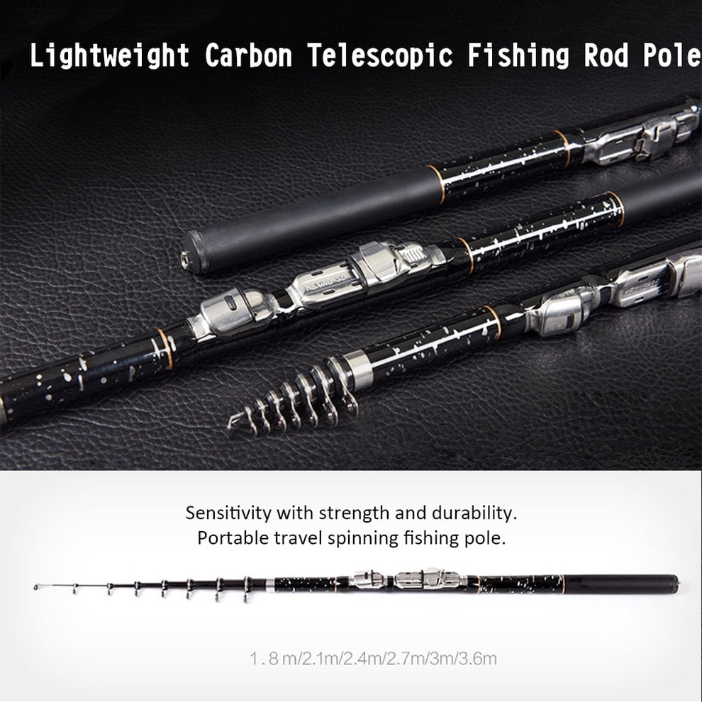 Fishing Rod Ultra Light Portable Travel Pole for Fishing Outdoors