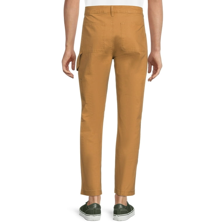 Vintage-1974-32x32 No Boundaries light tan 8-pocket belted Carpenter pants