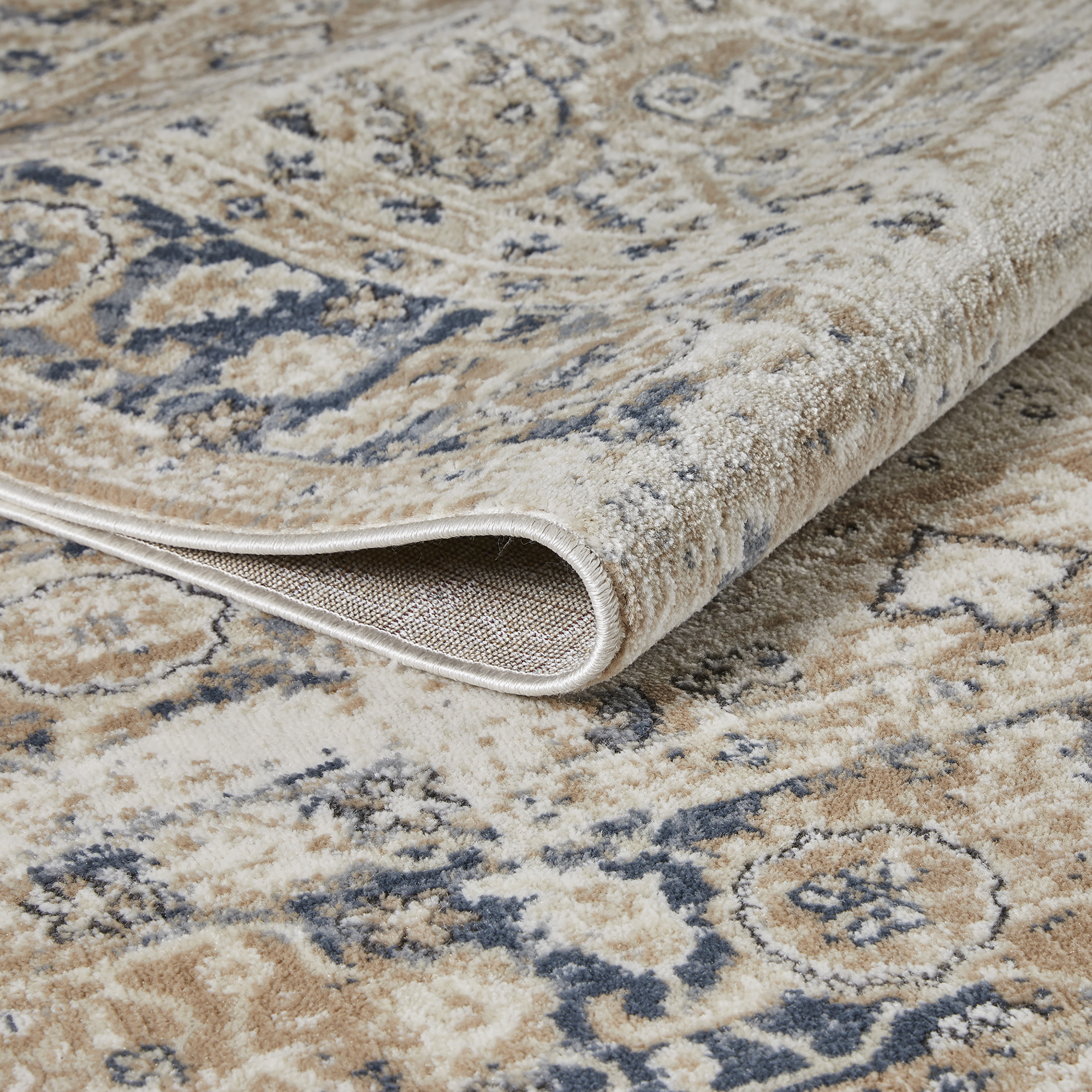 Loomaknoti Kehleigh Zayari 9' x 12' Ivory Oriental Indoor Area Rug
