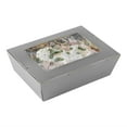 thumbnail image 2 of Cafe Vision 71 oz Gray Paper Take Out Container - Hinge Lock - 8 3/4" x 6 1/2" x 2 1/2" - 200 count box, 2 of 10