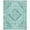 Teal, variant on Classic Vintage Tris Floral Polyester Area Rug, Fuchsia, 6' x 9'