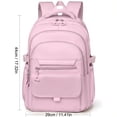 thumbnail image 3 of AHMOMEI Backpack 17.32", Large Capacity Multi Pocket Laptop Backpack with Adjustable Shoulder Straps, Waterproof Rucksack for Travel, Office & Outings Black, 3 of 5