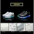thumbnail image 5 of Multi-color LED Glow-in-the-dark Sneakers USB Port Suitable for Men and Women for Parties and Proms, 5 of 8