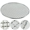 thumbnail image 4 of Stainless Steel Round Grid Net Barbecue Net Baking Tray BBQ Grid Cooking Grid, 4 of 4