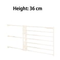 thumbnail image 3 of Bewildely Puerta de seguridad escalable para cachorros, puerta de escalera, aislamiento para bebés y mascotas (blanca) Decoración del hogar Altura 36cm, 3 of 6