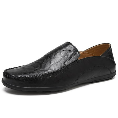 

Genuine Leather Men Casual Shoes Italian Mens Loafers Moccasins Breathable Slip on Male Driving Shoes Daily Office Formal Shoes