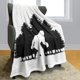 thumbnail image 2 of Manta de Bigfoot con árboles del bosque, regalos de Big Foot Sasquatch, mantas supersuaves para sofá cama, blanco y negro, 2 of 3