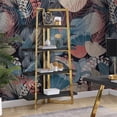 thumbnail image 3 of Posh Living Aluna 4-Shelf Stainless Steel Frame Bookcase in Black/Gold, 3 of 10
