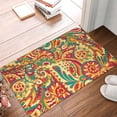 thumbnail image 5 of XMXT Non-Slip Polyester Bathroom Rugs Kitchen Door Mat, Vintage Abstract Prints Machine Washable Bath Mats Rug for Kitchen Shower Bathtub Decor, 15.7 x 23.6 inches, 5 of 9
