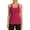 Burgundy, variant on Women's Ribbed Workout Tank Tops with Built in Bra Racerback Athletic Top