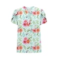 thumbnail image 3 of Camisas de Manga Corta para las Mujeres Blusas de Impresión Casual Camisas de Botón Camiseta de Cuello en V, Blusas de Manga Corta para las Mujeres, 3 of 4