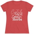 thumbnail image 2 of Crystals Sage Candles Herbs Women's Triblend Tee, 2 of 5