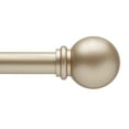 thumbnail image 1 of Kenney Chelsea 5/8" Standard Decorative Window Curtain Rod, 48-86", Soft Brass, 1 of 6