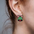 thumbnail image 5 of JYYYBF Snowman Earrings for Women Christmas Tree Bells Earrings Christmas Gift Box Drop Earrings Christmas Holiday Jewelry, 5 of 8
