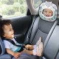 thumbnail image 4 of The Peanutshell Musical Baby Car Mirror, Car Seat Mirror with Remote Control, Woodland Animals, 4 of 7