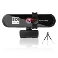 thumbnail image 2 of crativent Caméra Web pour Ordinateur à Mise au Point Automatique HD USB 2.0 Caméra PC Réglable avec Micro Caméra Web Caméscope Maison Bureau Diffusion en Direct Noir 1K, 2 of 6
