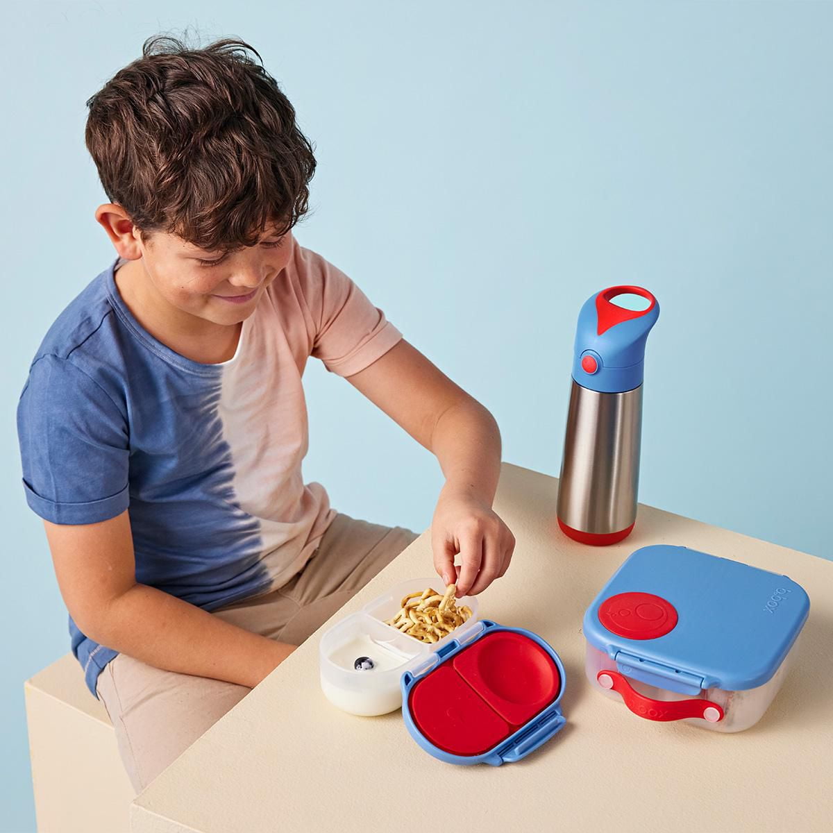 b.box - 16.9 oz Insulated Water Bottle: Keeps Drinks Cold up to 15 Hours, Warm up to 8 Hours. Triple Wall Stainless Steel Kids Water Bottle. Dishwasher Safe