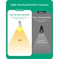 thumbnail image 5 of EDISHINE Yellow Amber Outdoor Light Bulbs Dusk to Dawn, Bug Light Dual Sensor A19 LED Bulbs 9W (60 Watt Equivalent) 600LM 2000K E26 Base 4-Pack, 5 of 7