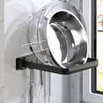 thumbnail image 4 of DOLITY Wall Mounted Washbasin Storage Organizer Organization with 3 Hooks Multipurpose Black, 4 of 6
