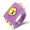 Purple, variant on Exaggerated Personality Resin Index Finger Rings, Geometric Ins Style Statement Ring for Women, Trendy Acrylic Finger Jewelry