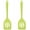 Green, variant on 2Pack Small Silicone Turner High Heat Resistant Slotted Spatula for Fish, Eggs, Pancakes and More (8.2 IN, Orange)