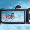 thumbnail image 4 of Xihbxyly Bolsa Impermeable para Teléfono, Protección Ipx8, Diseño Flotante, Brazalete y Cordón Ajustables, Ideal para Playa, Natación, Senderismo y Más, Ajuste Universal para Teléfonos de Hasta 6,5 P, 4 of 7