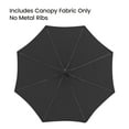 thumbnail image 5 of Crestlive Products 10ft 8 Ribs Patio Hanging Offset Umbrella Replacement Canopy, Canopy Only Black, 5 of 5