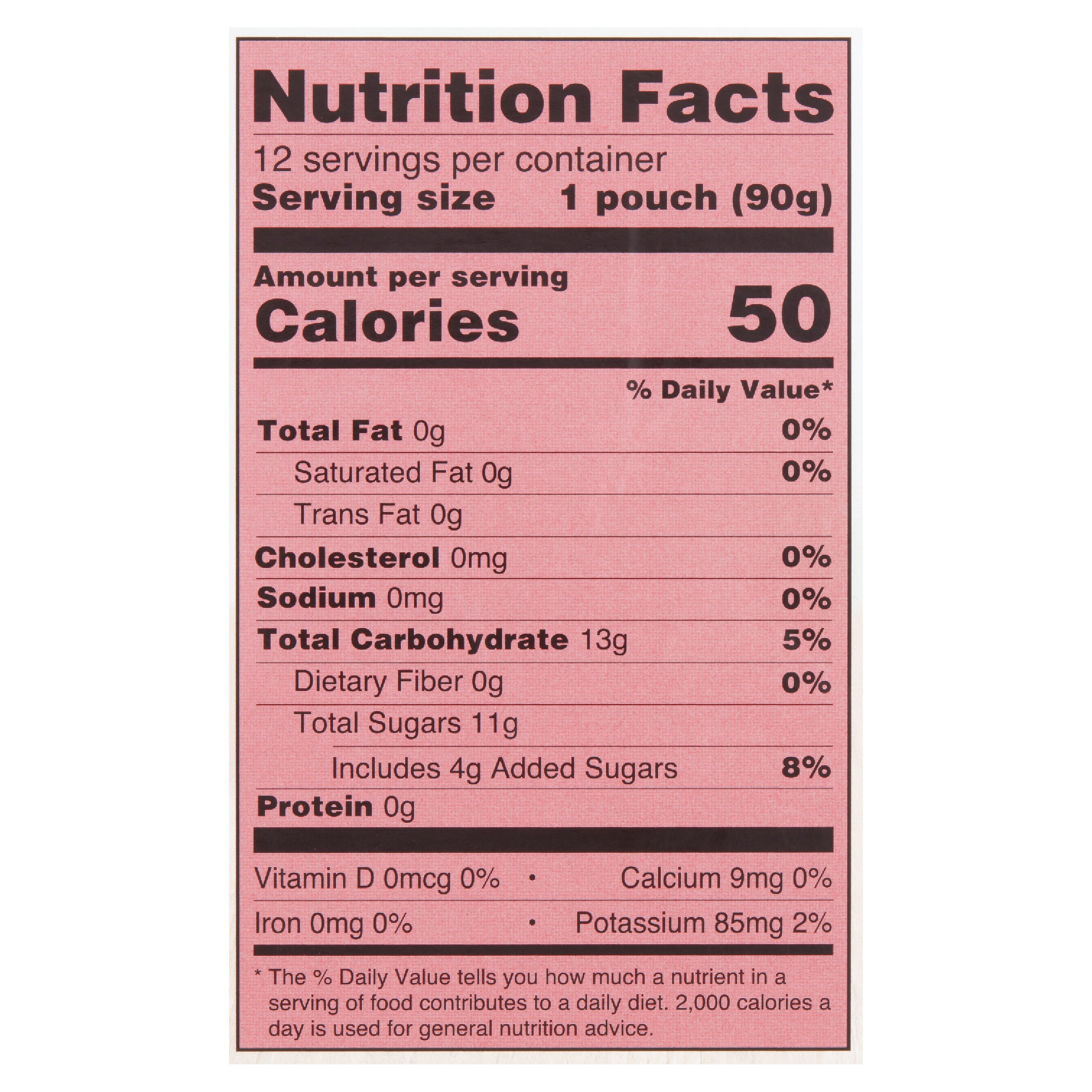 (4 pack) Great Value Strawberry Applesauce, 3.2 oz, 12 Count