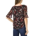 thumbnail image 2 of CeCe womens  Blouse, xs, Black, 2 of 4