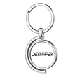 thumbnail image 1 of Special Handwriting English Name JENNIFER Rotating Keychain Metal Keyring Holder, 1 of 2