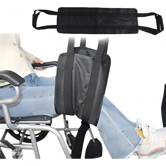 XIRQI Adjustable Elderly Bed Assist Strap 49.2In with Cushioned Handles Reinforced Nylon Mobility Aid for Safe Transfer Home Caregiver Non-Slip Grip