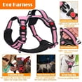thumbnail image 4 of Set de arnés, collar y correa para perro Lobeve, antitirones, rosa, talla L, 4 of 8