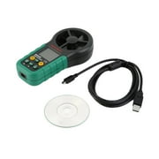 Hot Worldwide MS6252B Digital Anemometer Air Volume Ambient Temperature Humidity USB New