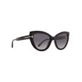 thumbnail image 2 of TOM FORD ANYA FT0762 01D Sunglasses Black Frame Gray Polarized Lenses 55mm, 2 of 4