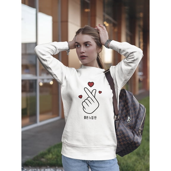 Crayon Monochromatic Design Sweatshirt Women's -GoatDeals Designs