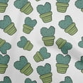 thumbnail image 1 of oneOone Cotton Poplin Teal Green Fabric Cactus Diy Clothing Quilting Fabric Print Fabric By Yard 42 Inch Wide, 1 of 6
