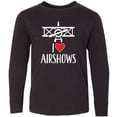 thumbnail image 3 of Inktastic I Love Airshows Long Sleeve Youth T-Shirt, 3 of 5