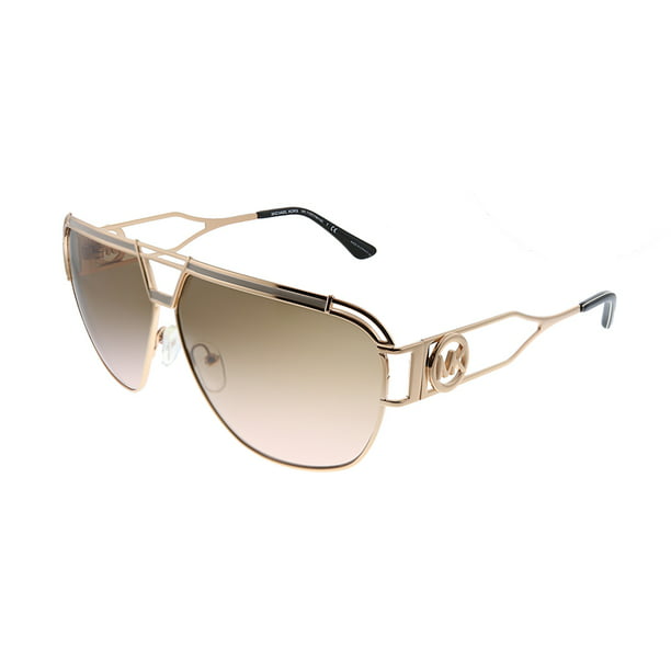Michael Kors Vienna MK 1102 Metal Womens Aviator Sunglasses Rose Gold ...