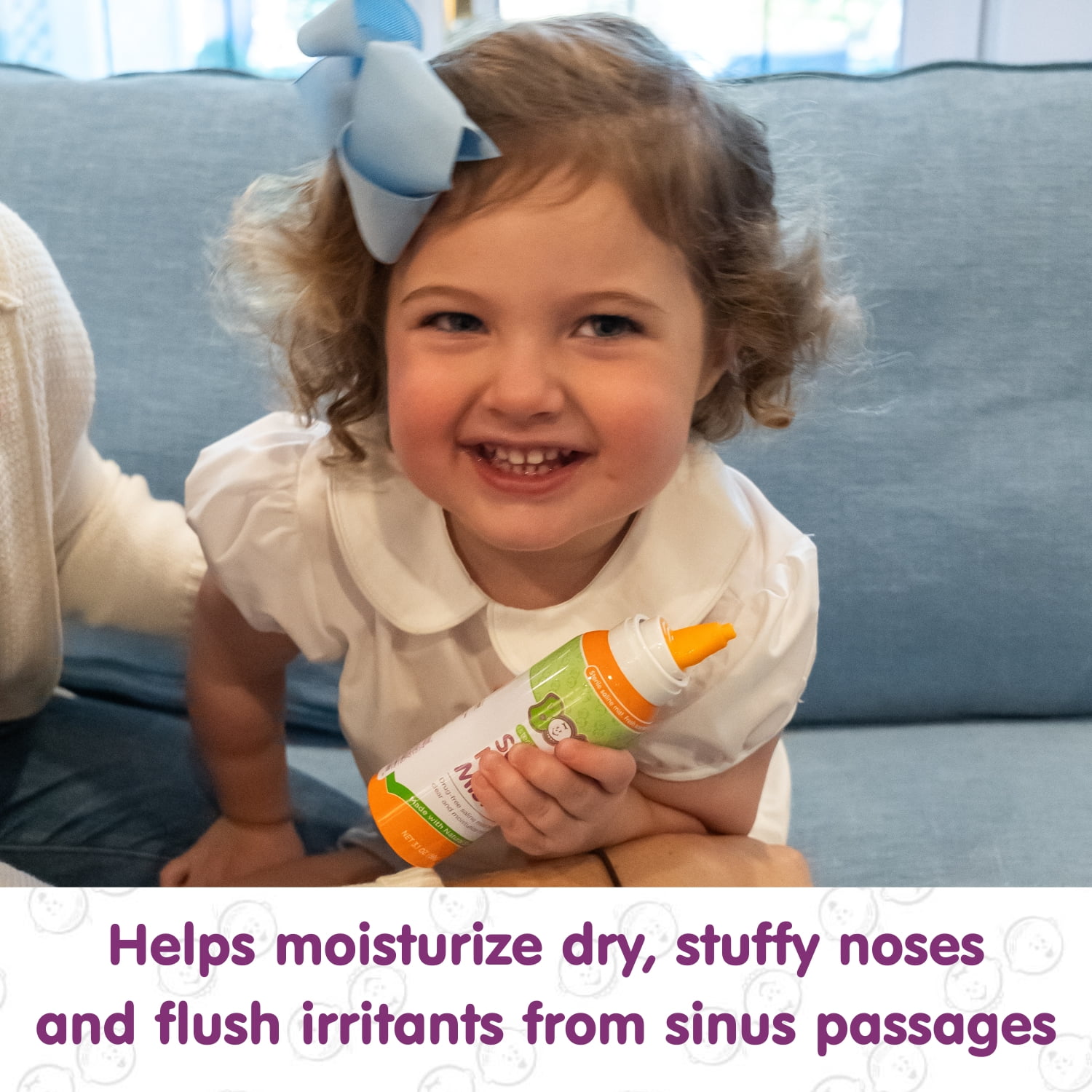 (2 pack) Boogie Saline Nasal Mist Spray for Kids with Soft Tip, Fresh Scent, 3.1 oz