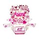 thumbnail image 1 of Tarjeta de regalo para el hogar, tarjeta de felicitación decorativa 3D universal con forma de corazón y flores para reuniones familiares, Tía, 1 of 8