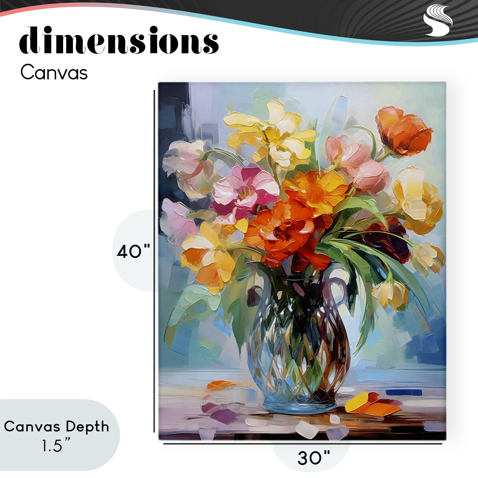 Stupell Industries Dreamy Bouquet of Vibrant Blooms Canvas Wall Art, design by Creative Studio