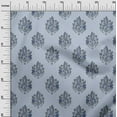 thumbnail image 2 of oneOone Cotton Poplin Fabric Leaves|Floral & Paisley Block Print Fabric BTY 42 Inch Wide, 2 of 4