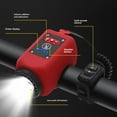 thumbnail image 2 of Kid-Friendly USB Rechargeable Bicycle Light Set: Indigo Blue Front Light with Horn, 30-LED Highlight Rear Tail Light – Waterproof, Durable & Portable Night Cycling Gear for Mountain Bikes, Ensuring, 2 of 6