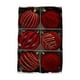 thumbnail image 3 of 6PC Christmas 8cm White Dark Green Jujube Red Velvet Powder Christmas Tree Hanging Window Decoration Velvet, 3 of 6