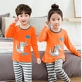 thumbnail image 2 of Conjuntos de pijamas de otoño para niños, ropa de dormir para niños, trajes de Navidad, ropa de dormir de animales de dibujos animados, pijamas familiares para niñas, 2 of 2