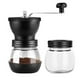 thumbnail image 1 of Manual Coffee Grinder with Ceramic Burr - Dual Bearing Hand Crank Mill for Effortless Grinding, Adjustable Coarseness, Glass Hopper, 1 of 5