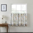 thumbnail image 2 of VHC Brands Wilder, Farmhouse Cafe Tier Curtain, Floral, Blue & Green, 36x36, Set of 2, 2 of 3