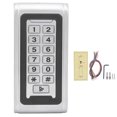 thumbnail image 2 of Keypad Access Control,  Card Reader Metal Backlit Keyboard DC 12-24V  for High-end Office Buildings for Residential Quarters, 2 of 7
